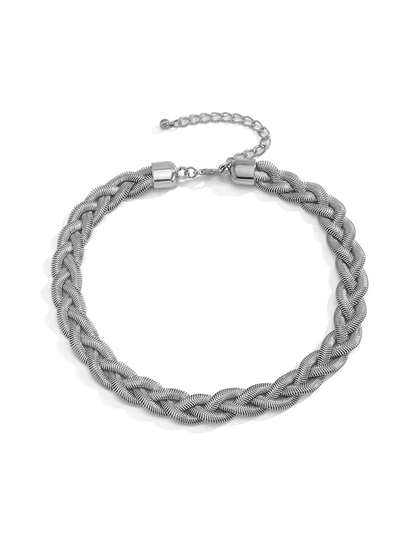 Adjustable Snake Chain Choker Necklace - Image 10