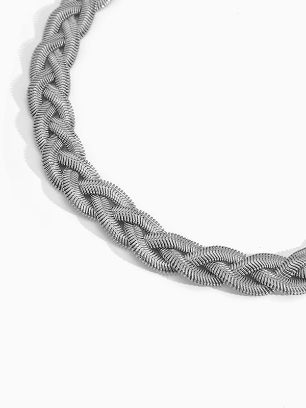 Adjustable Snake Chain Choker Necklace - Image 11