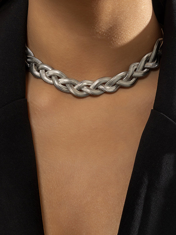 Adjustable Snake Chain Choker Necklace - Image 4