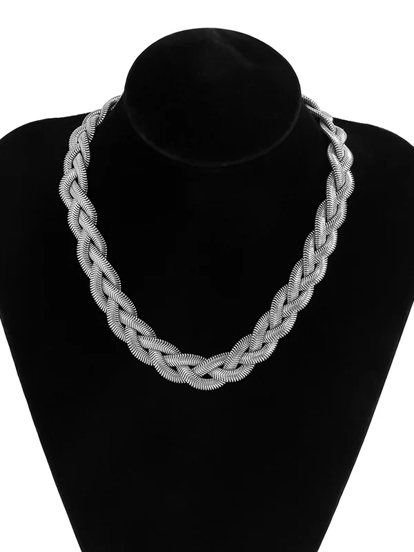 Adjustable Snake Chain Choker Necklace - Image 7