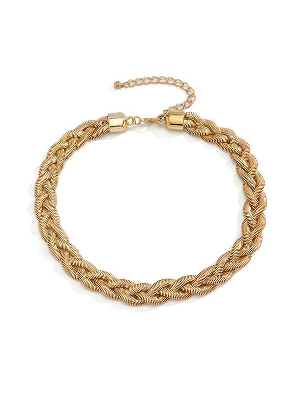 Adjustable Snake Chain Choker Necklace - Image 9