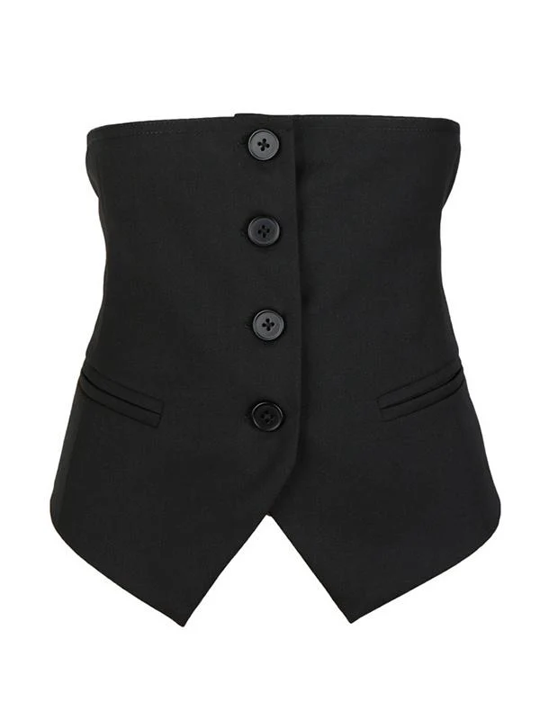 Adjustable Waist Half Suit Vest - Image 2