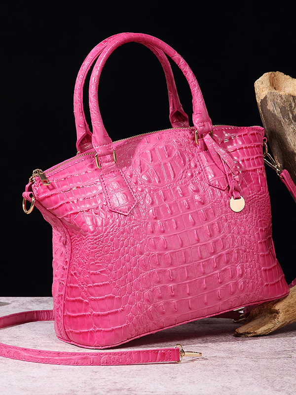 Alligator Print Pleated Split-Joint Bags Handbags - Image 18