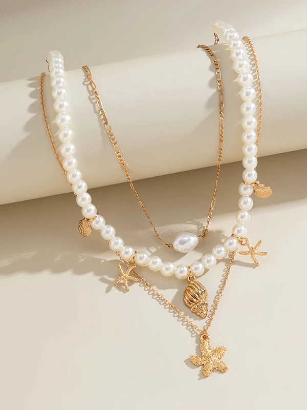 Animal Shape Beaded Chains Dainty Necklace Necklaces Accessories Three Pieces - Image 4
