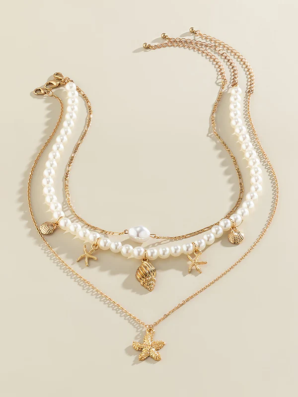 Animal Shape Beaded Chains Dainty Necklace Necklaces Accessories Three Pieces - Image 5