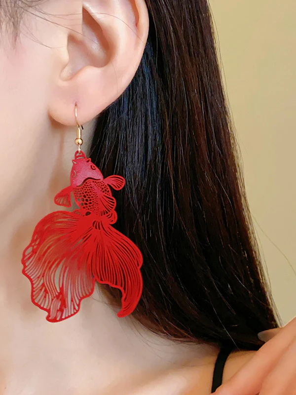 Animal Shape Drop Earrings - Image 2