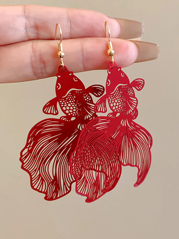 Animal Shape Drop Earrings - Image 4