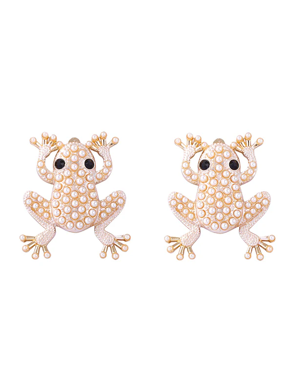 Animal Shape Rhinestone Shiny Earrings Accessories - Image 9