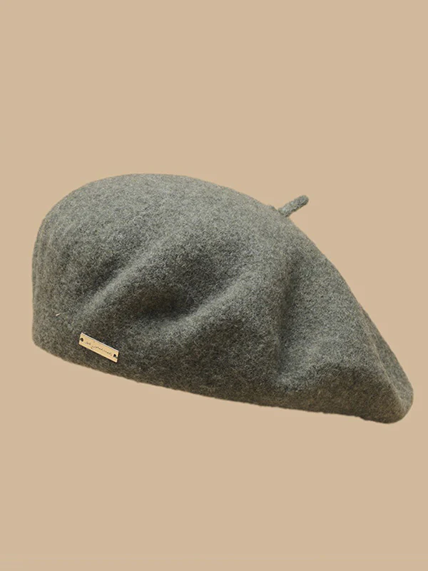 Artistic Retro Solid Color Beret Hats&Caps - Image 12