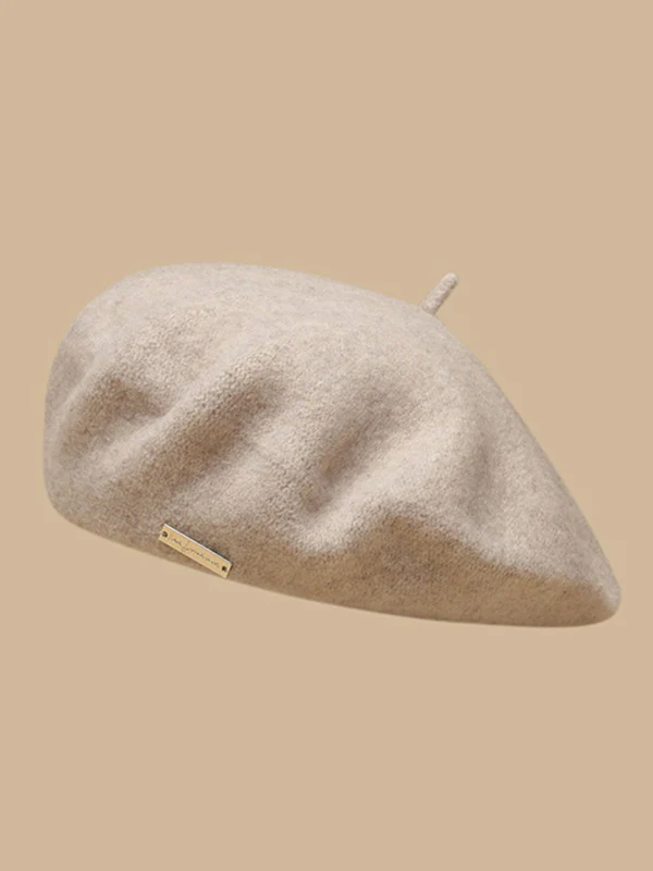 Artistic Retro Solid Color Beret Hats&Caps - Image 14