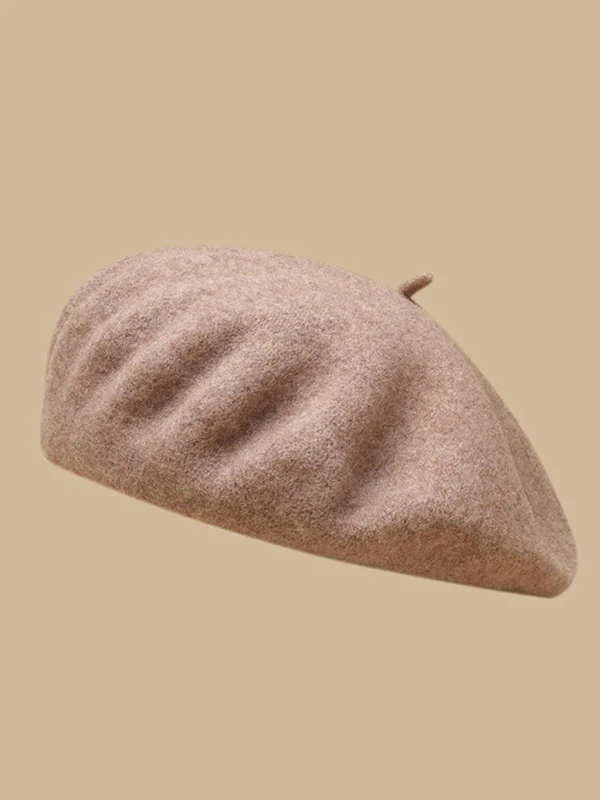 Artistic Retro Solid Color Beret Hats&Caps - Image 16