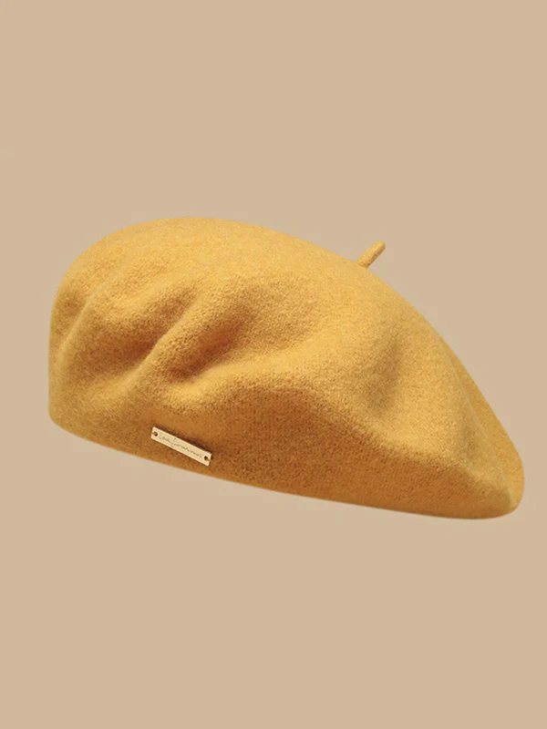 Artistic Retro Solid Color Beret Hats&Caps - Image 19