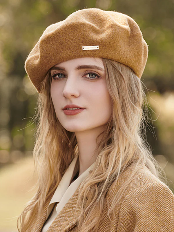 Artistic Retro Solid Color Beret Hats&Caps - Image 3