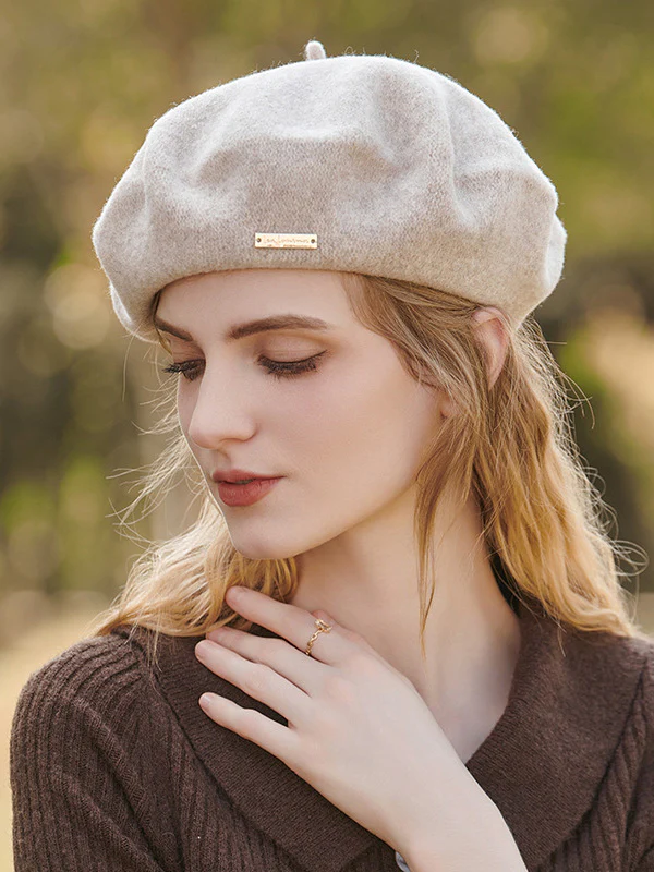 Artistic Retro Solid Color Beret Hats&Caps - Image 5