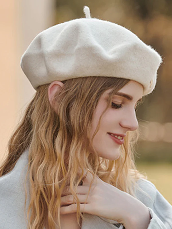 Artistic Retro Solid Color Beret Hats&Caps - Image 6