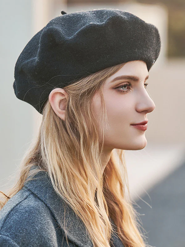 Artistic Retro Solid Color Beret Hats&Caps - Image 7