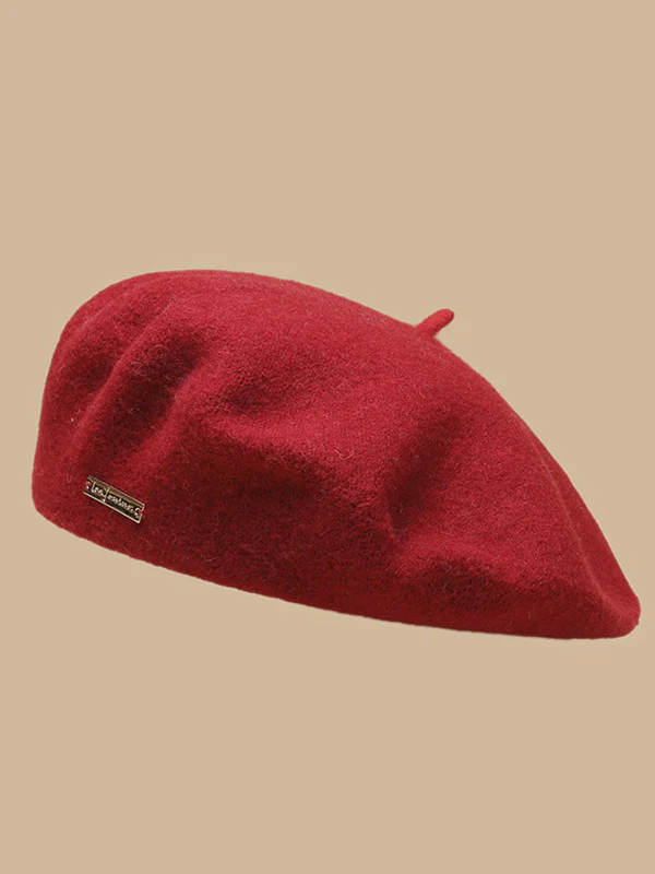 Artistic Retro Solid Color Beret Hats&Caps - Image 9
