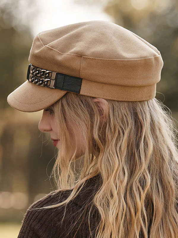 Artistic Retro Vinage Chains Beret Hats&Caps - Image 4