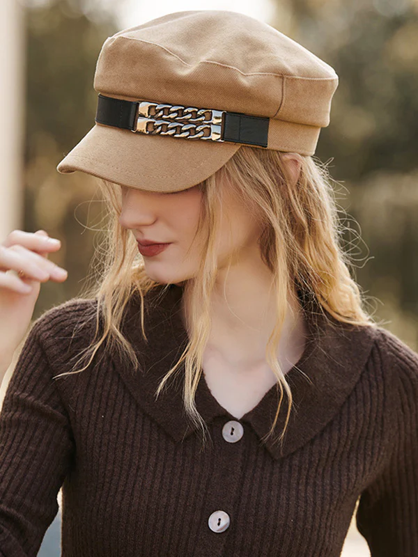 Artistic Retro Vinage Chains Beret Hats&Caps - Image 5