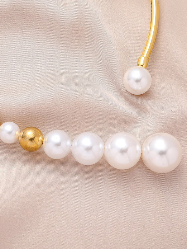 Asymmetric Beaded Geometric Dainty Necklace Necklaces Accessories - Image 4