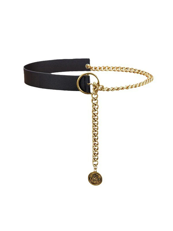 Asymmetric Chains Geometric Split-Joint Waist Belts & Thigh Cuffs - Image 5