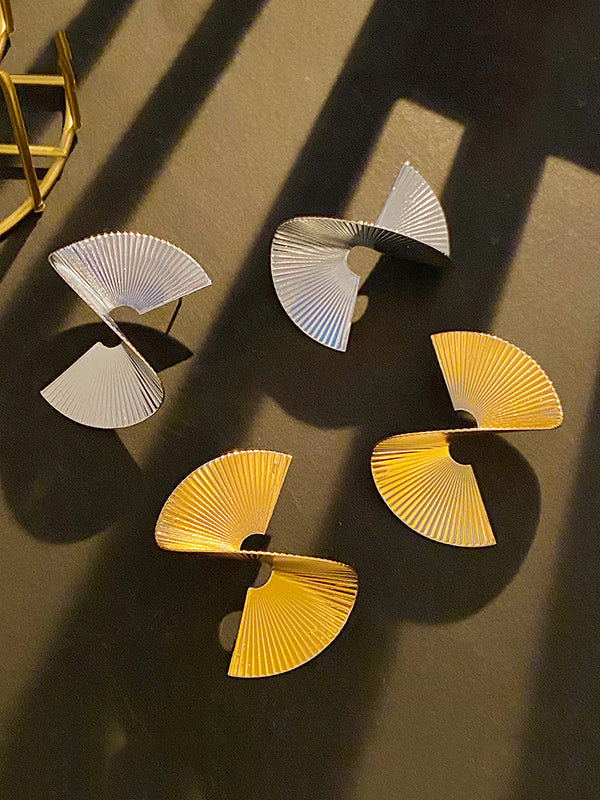 Asymmetric Geometric Earrings Accessories - Image 3