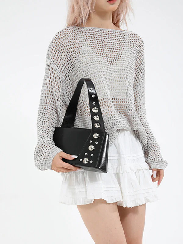 Asymmetric Rivet Split-Joint Mini Bags - Image 2