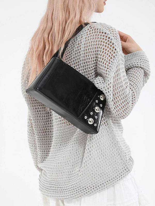 Asymmetric Rivet Split-Joint Mini Bags - Image 4