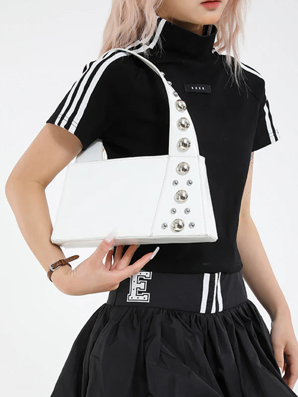 Asymmetric Rivet Split-Joint Mini Bags - Image 5