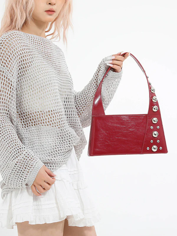 Asymmetric Rivet Split-Joint Mini Bags - Image 8