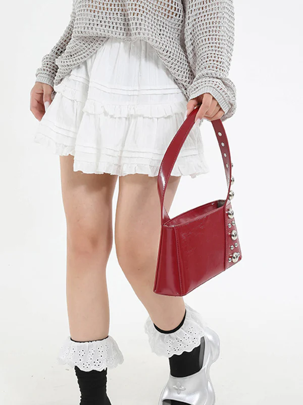 Asymmetric Rivet Split-Joint Mini Bags - Image 9