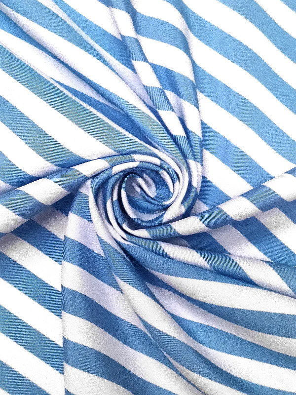 Balloon Sleeves Long Sleeves Buttoned Striped Bow Collar Blouses - Image 9