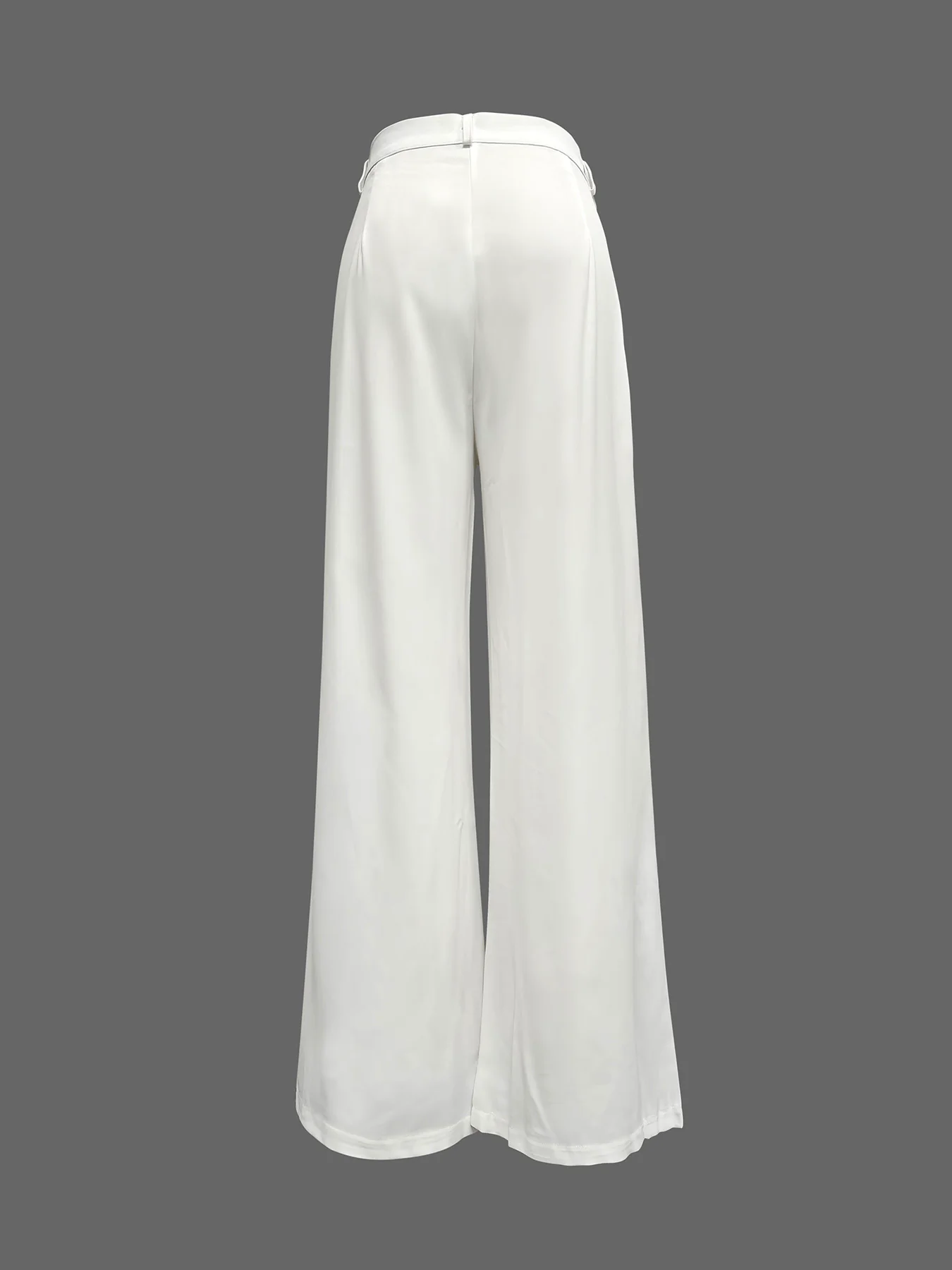 Batwing Sleeves Half Sleeves Solid Color Top + Contrast Color Wide Leg Pants Two Pieces Set - Image 11