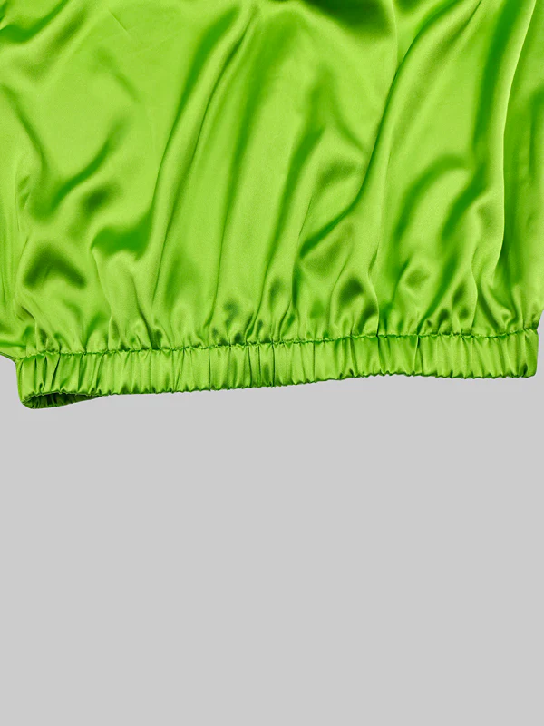 Batwing Sleeves Loose Solid Color Split-Joint Off-The-Shoulder Blouses - Image 9