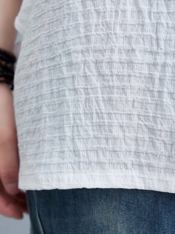 Batwing Sleeves Loose Solid Color Split-Joint Round-Neck T-Shirts Tops - Image 21