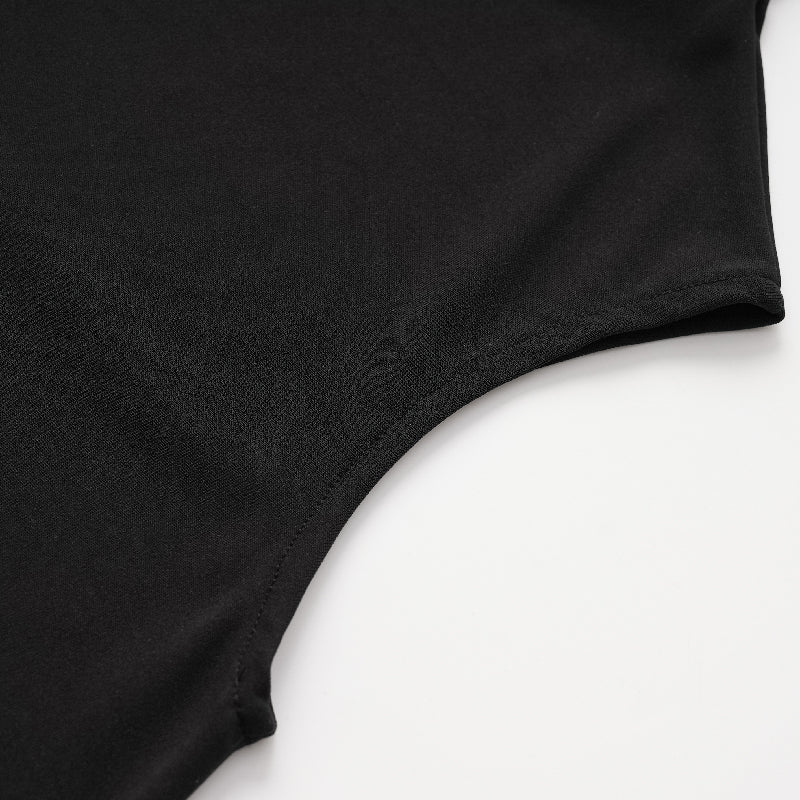 Batwing Sleeves See-Through High-Neck Blouses&Shirts Tops - Image 8