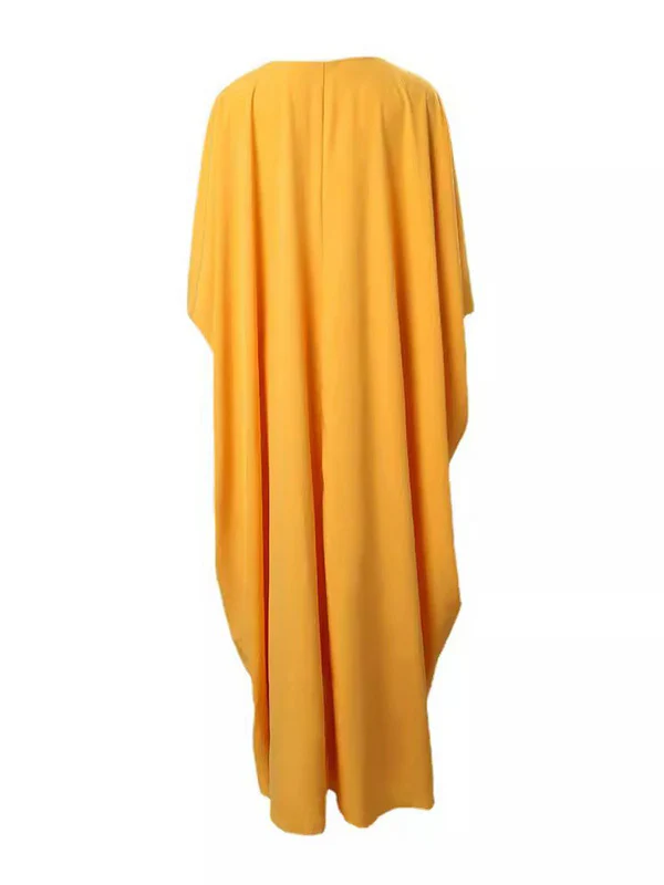 Batwing Sleeves Split-Front V-Neck Cover-Ups Tops + High Waisted Elasticity Pants Two Pieces Set - Image 8