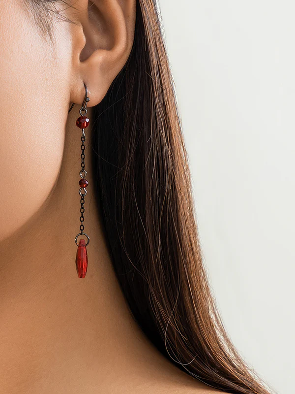 Beaded Chains Drop Earrings Earrings Accessories - Image 2