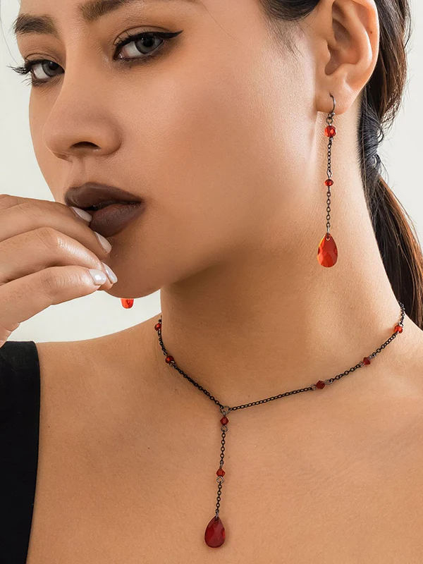 Beaded Chains Drop Earrings Earrings Accessories - Image 4