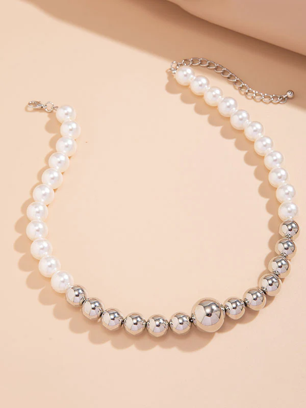 Beaded Contrast Color Dainty Necklace Necklaces Accessories - Image 3