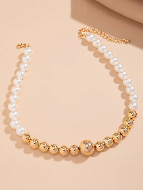 Beaded Contrast Color Dainty Necklace Necklaces Accessories - Image 4