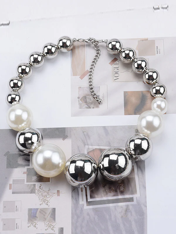 Beaded Contrast Color Dainty Necklace Necklaces Accessories - Image 5