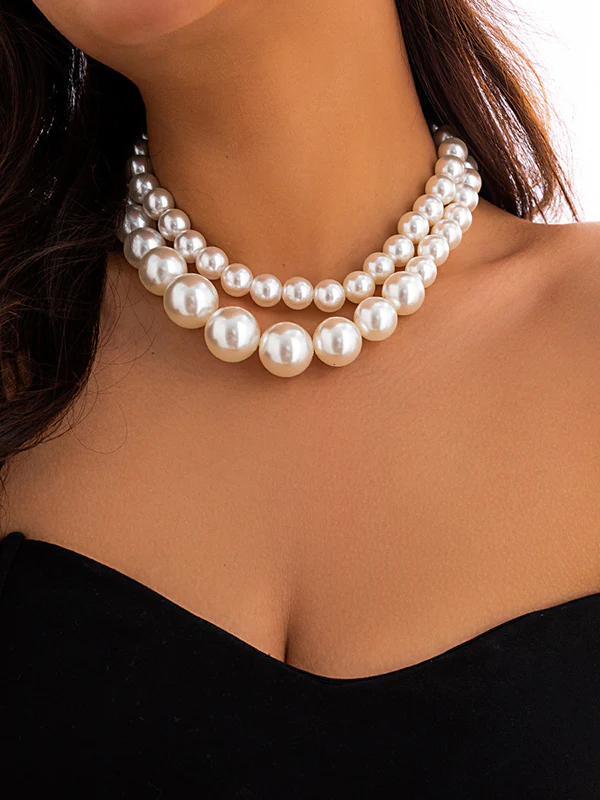 Beaded Dainty Necklace Necklaces Accessories Two Pieces - Image 2