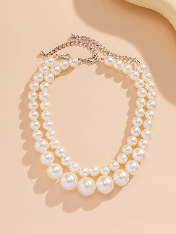 Beaded Dainty Necklace Necklaces Accessories Two Pieces - Image 4
