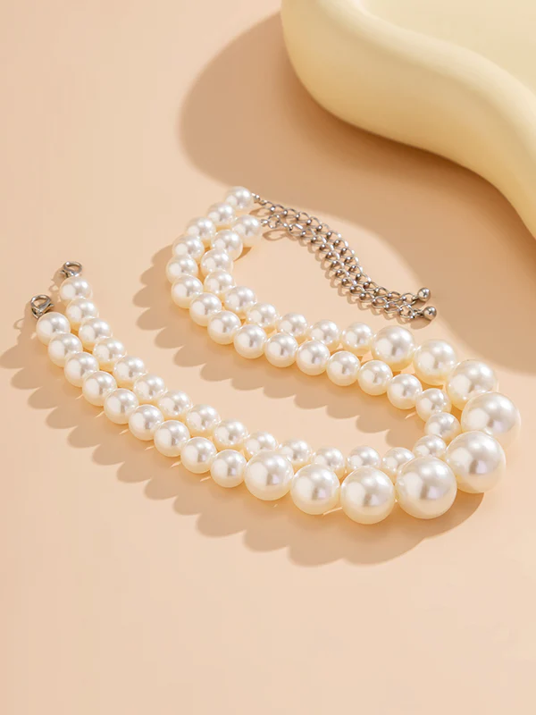 Beaded Dainty Necklace Necklaces Accessories Two Pieces - Image 5