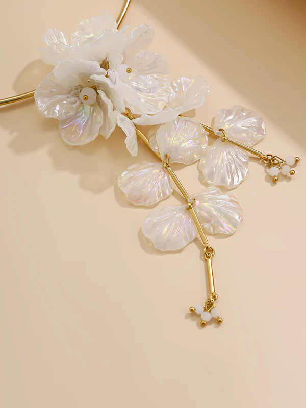 Beaded Flower Shape Earrings Accessories - Image 10