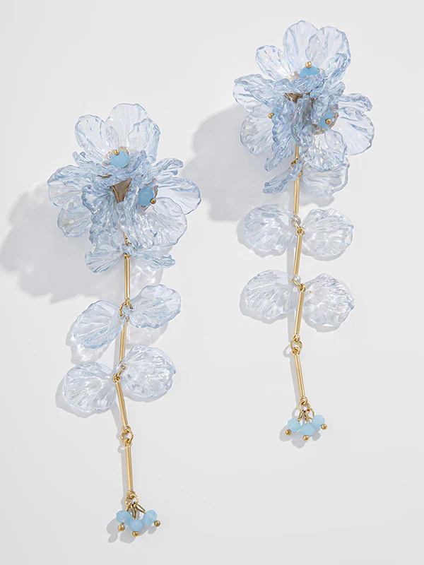 Beaded Flower Shape Earrings Accessories - Image 13