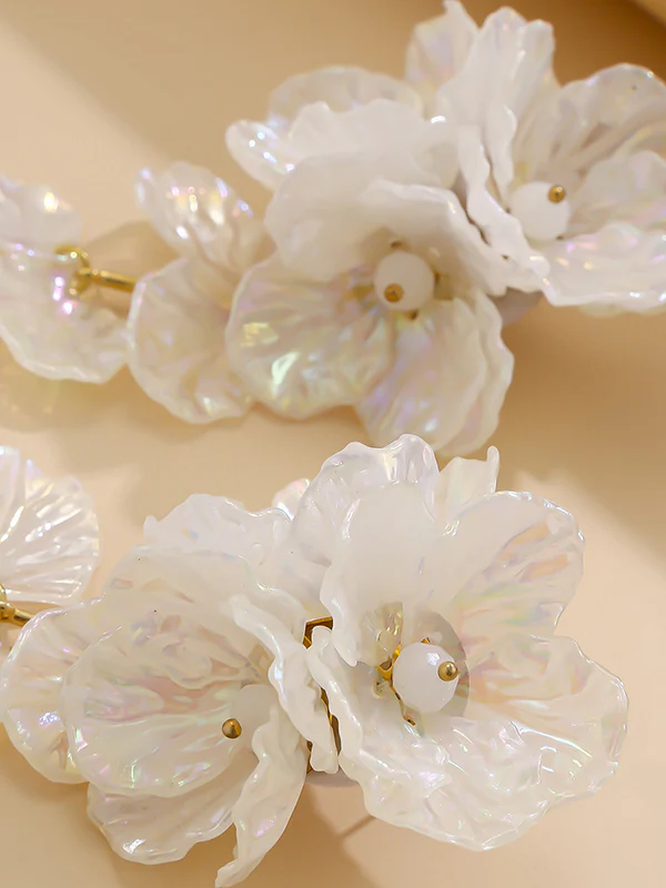 Beaded Flower Shape Earrings Accessories - Image 9