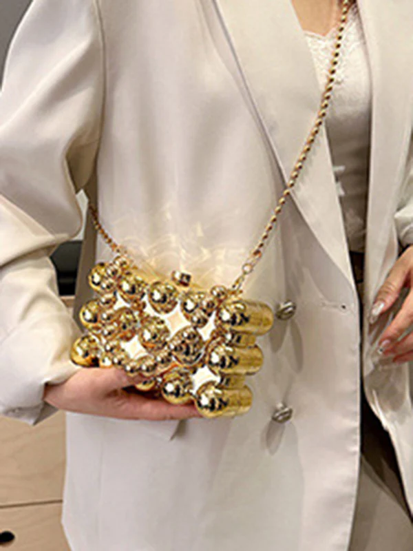 Beaded Geometric Shiny Bags Accessories Crossbody Bags Handbags - Image 2