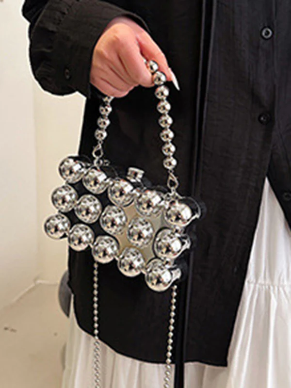Beaded Geometric Shiny Bags Accessories Crossbody Bags Handbags - Image 4